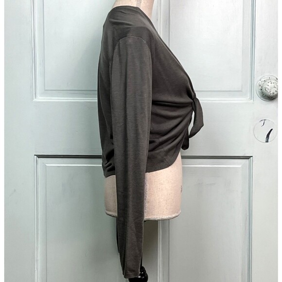 Sami Tie Open Front Cardigan CashBlend SPLENDID  Lightweight Gray Size Med NWT - Picture 6 of 10